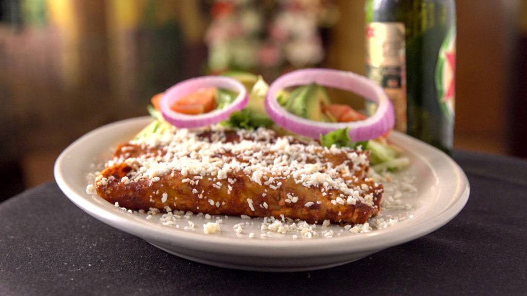 Traditional Enchiladas with Chile Rojo y Queso